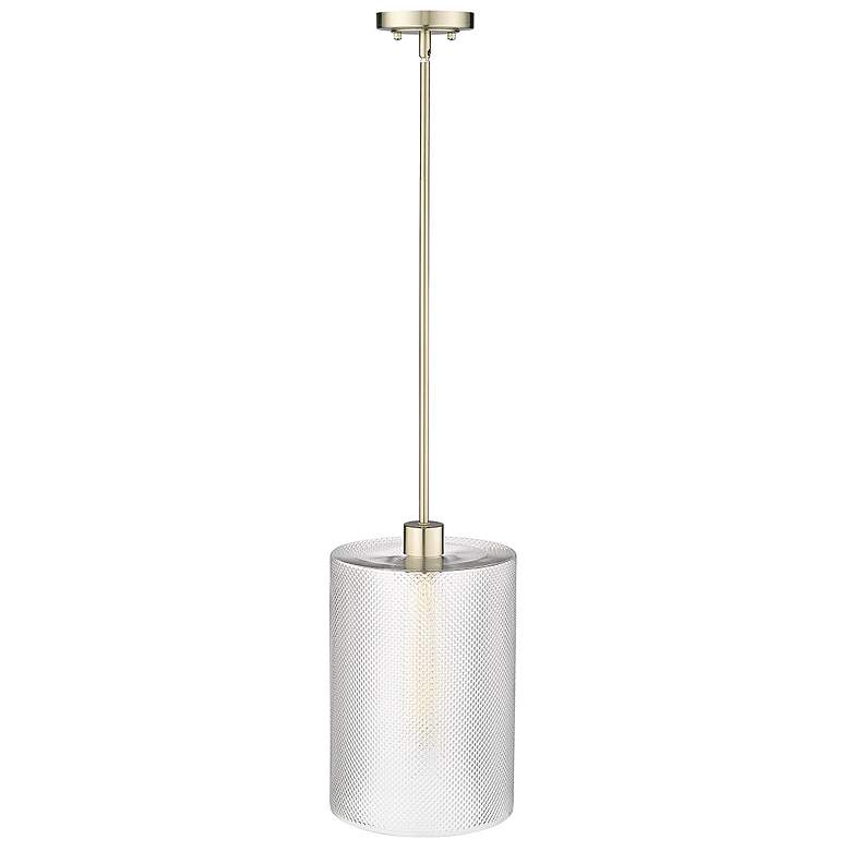 Image 1 Millennium Lighting Olena 1 Light Pendant Fixture in Modern Gold