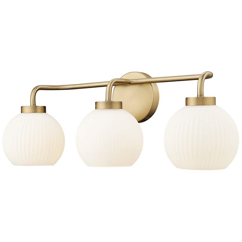 Image 3 Millennium Lighting Oprah 3-Light Vanity Light in Vintage Brass more views