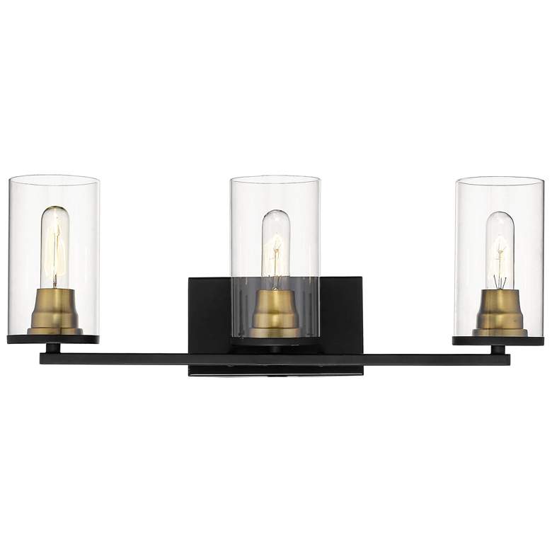 Image 1 Millennium Lighting Pasadena 3-Light Vanity Light in Black/Bronze