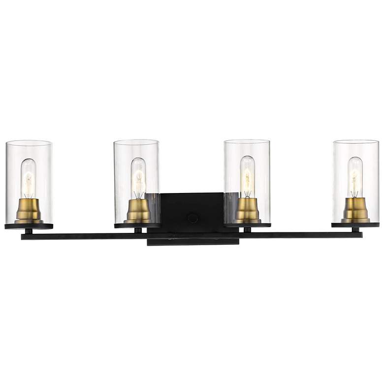 Image 1 Millennium Lighting Pasadena 4-Light Vanity Light in Black/ Bronze