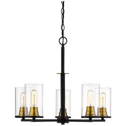 Millennium Lighting Pasadena 5-Light Chandelier in Matte Black/Bronze