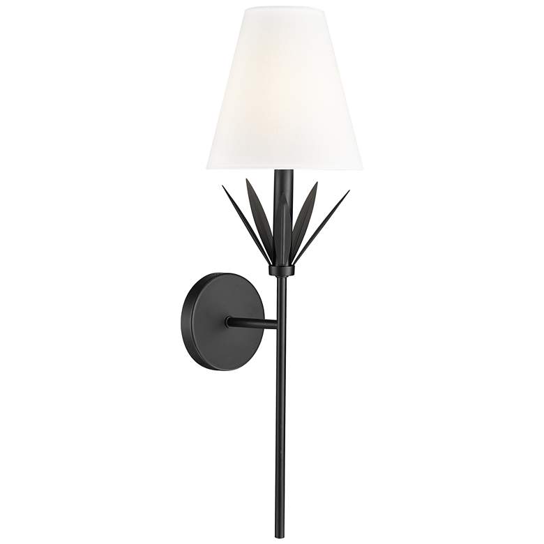 Image 1 Millennium Lighting Primrose 24 Inch High 1-Light Sconce in Textured White