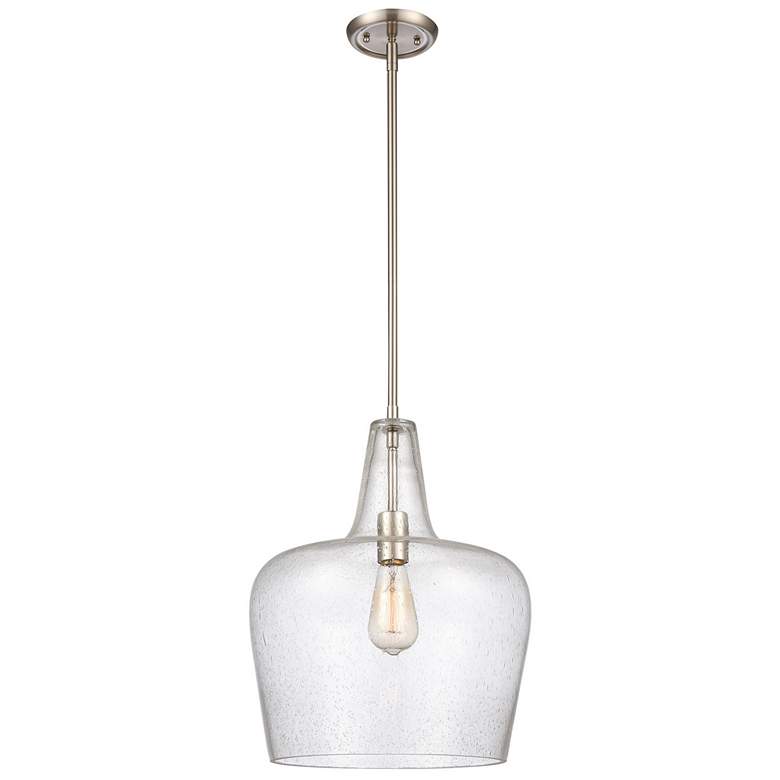 Image 1 Millennium Lighting Puckette 1-Light Pendant in Brushed Nickel