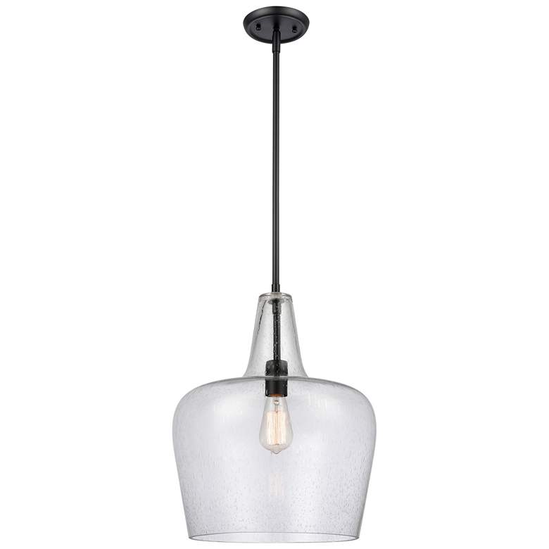 Image 1 Millennium Lighting Puckette 1-Light Pendant in Matte Black