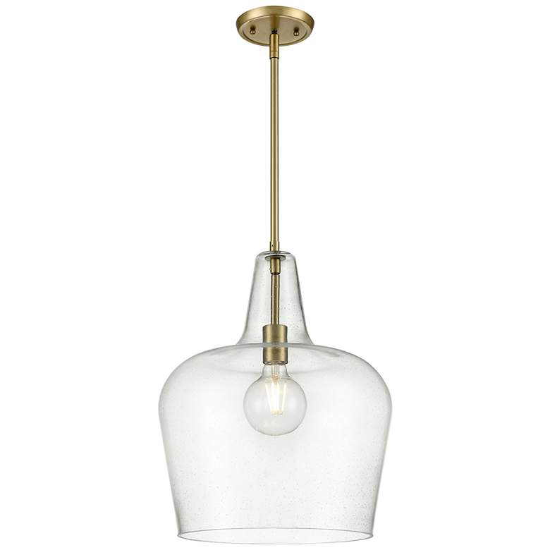 Image 1 Millennium Lighting Puckette 1-Light Pendant in Vintage Brass