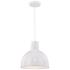 Millennium Lighting R Series 1 Light 12" Cord Hung Deep Bowl Shade Whi