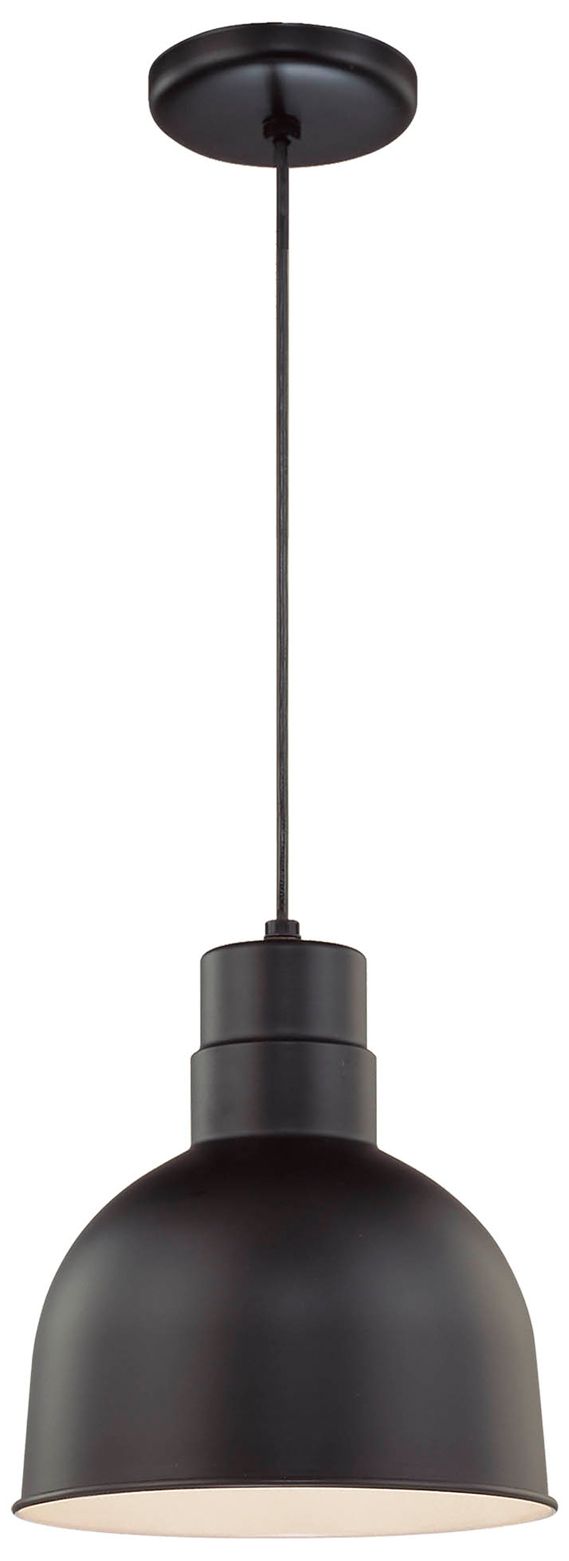 Image 2 Millennium Lighting R Series 1 Light 12" Cord Hung Deep Shade Black more views