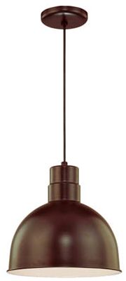 Image 2 Millennium Lighting R Series 1 Light 12" Cord Hung Deep Shade Bronze more views
