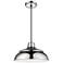 Millennium Lighting R Series 1 Light 14" Cord Hung Polished Nickel