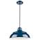 Millennium Lighting R Series 1 Light 14" Cord Hung Warehouse Navy Blue