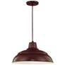 Millennium Lighting R Series 1 Light 17" Cord Hung Warehouse Shade Bla