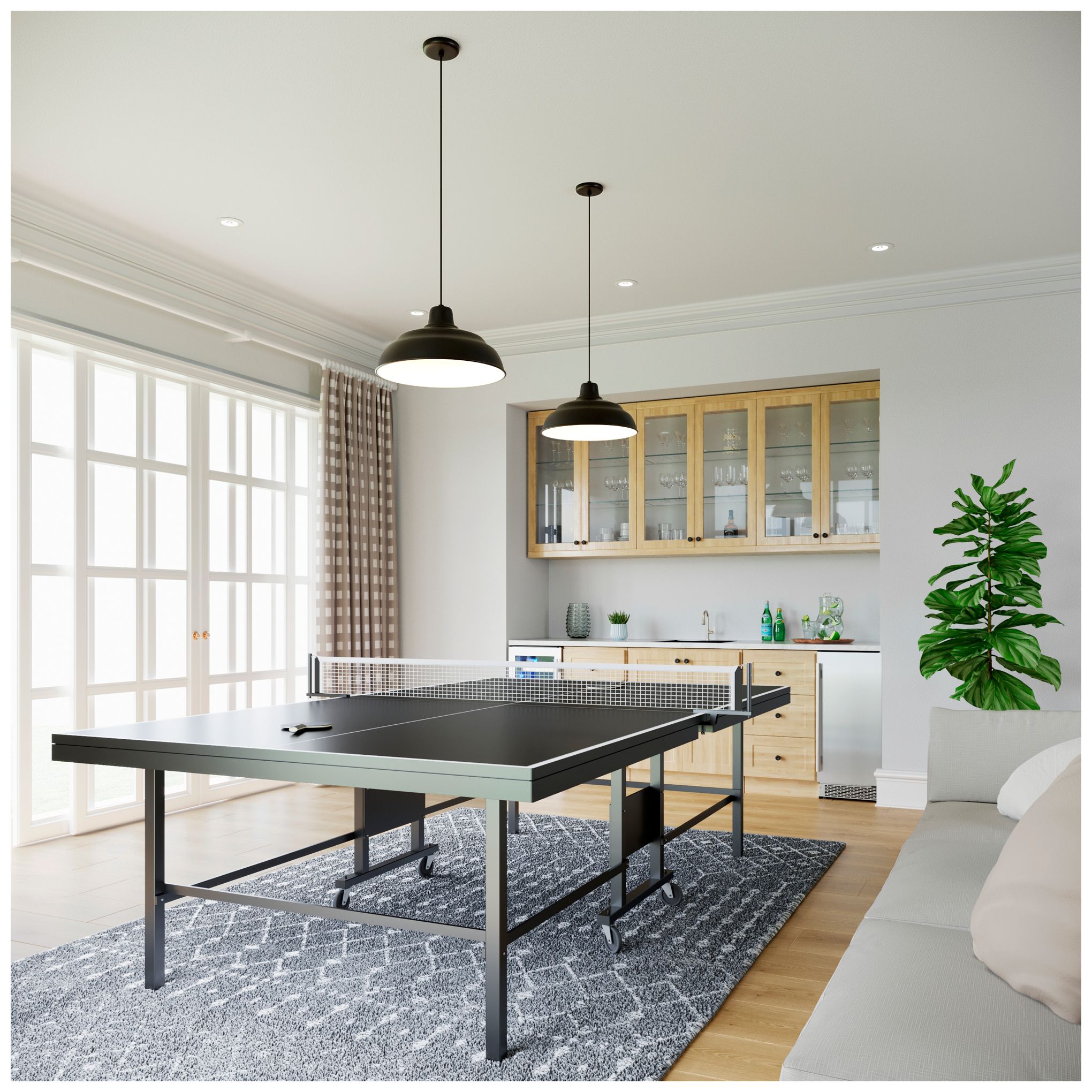 Image 2 Millennium Lighting R Series 1 Light 17" Cord Hung Warehouse Shade Bla more views