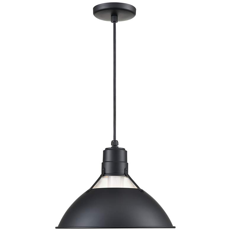 Image 3 Millennium Lighting R-Series 1-Light Cord Hung Glass Cone in Satin Black more views