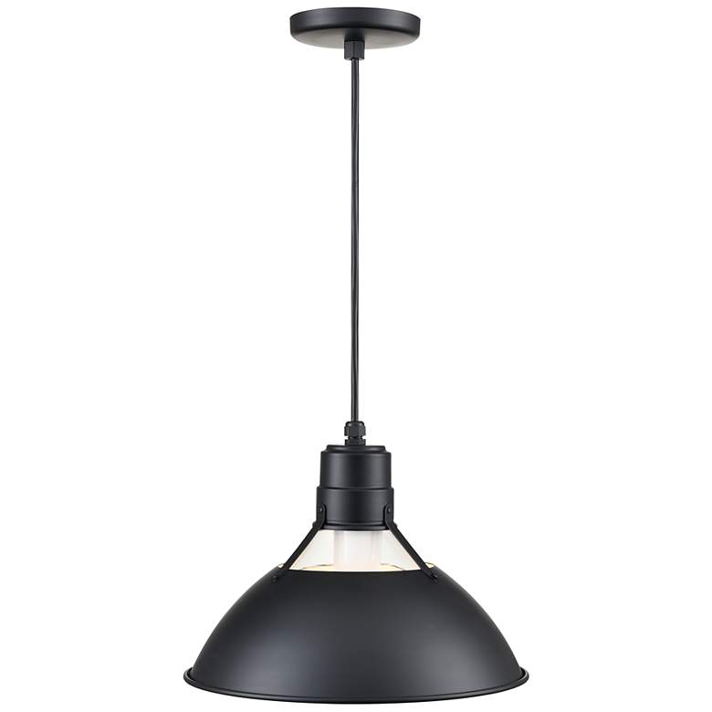 Image 5 Millennium Lighting R-Series 1-Light Cord Hung Glass Cone in Satin Black more views