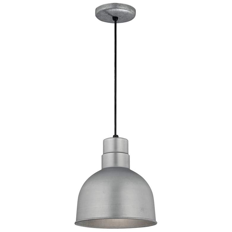 Image 1 Millennium Lighting R Series 1-Light Cord Hung Pendant in Galvanized