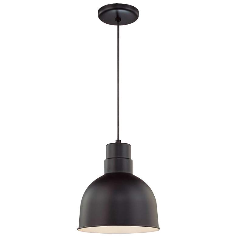 Image 1 Millennium Lighting R Series 1-Light Cord Hung Pendant in Satin Black