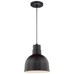 Millennium Lighting R Series 1-Light Cord Hung Pendant in Satin Black