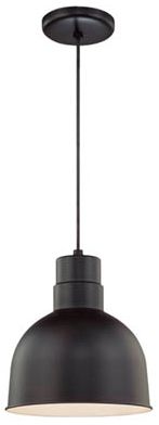 Image 2 Millennium Lighting R Series 1-Light Cord Hung Pendant in Satin Black more views