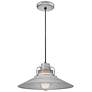Millennium Lighting R Series 1 Light Cord Hung Railroad Shade Galvanized