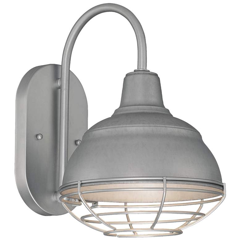 Image 1 Millennium Lighting R Series 1-Light Outdoor Wall Sconce in Galvanized