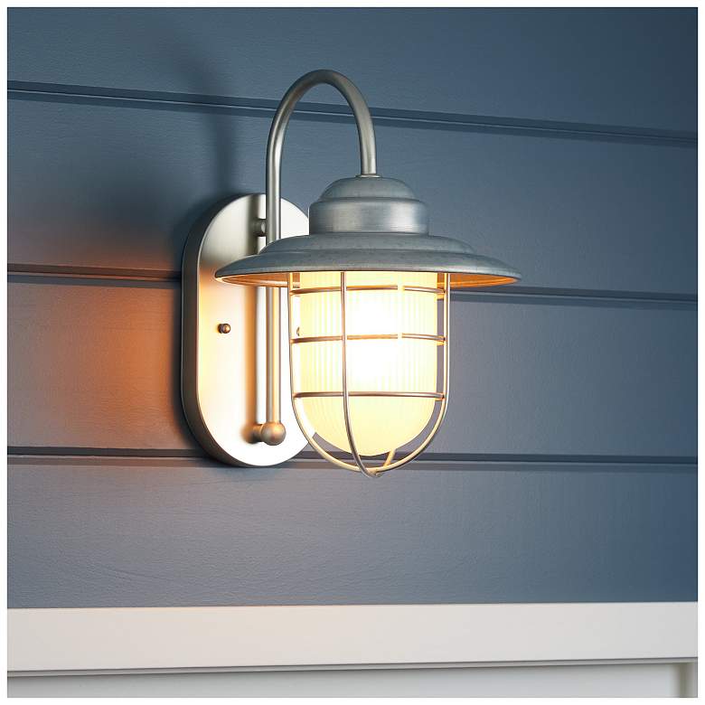 Image 4 Millennium Lighting R Series 1-Light Outdoor Wall Sconce in Galvanized more views