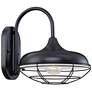 Millennium Lighting R Series 1-Light Outdoor Wall Sconce in Satin Black