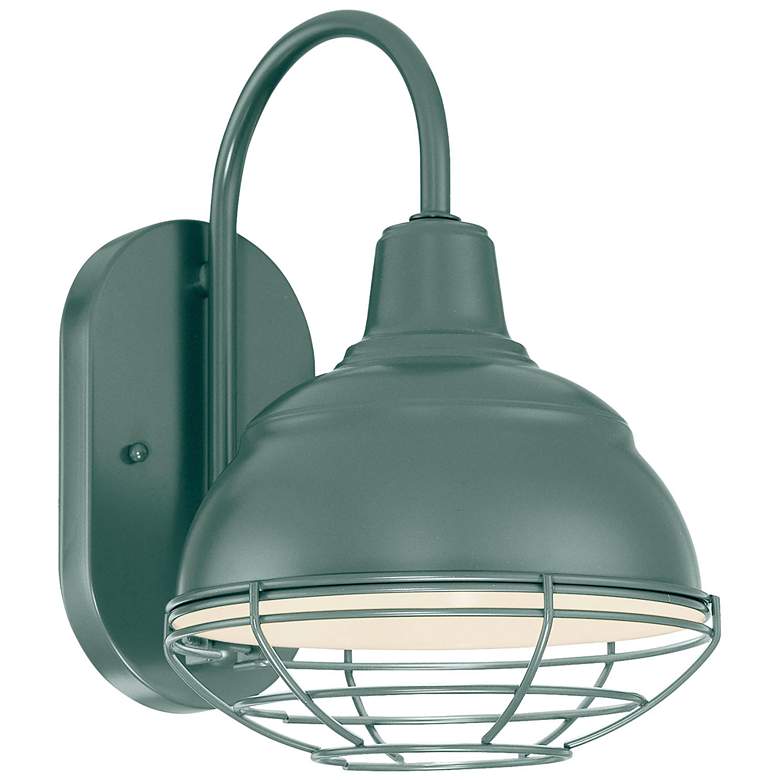 Image 1 Millennium Lighting R Series 1-Light Outdoor Wall Sconce in Satin Green