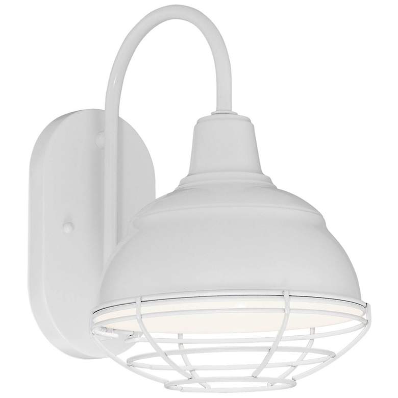 Image 1 Millennium Lighting R Series 1-Light Outdoor Wall Sconce in White