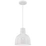 Millennium Lighting R-Series 10" Wide Modern White Dome Mini-Pendant