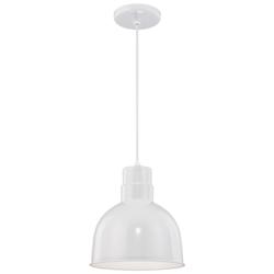 Millennium Lighting R-Series 10" Wide Modern White Dome Mini-Pendant