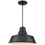 Millennium Lighting R-Series 14" Wide Satin Black Industrial Pendant