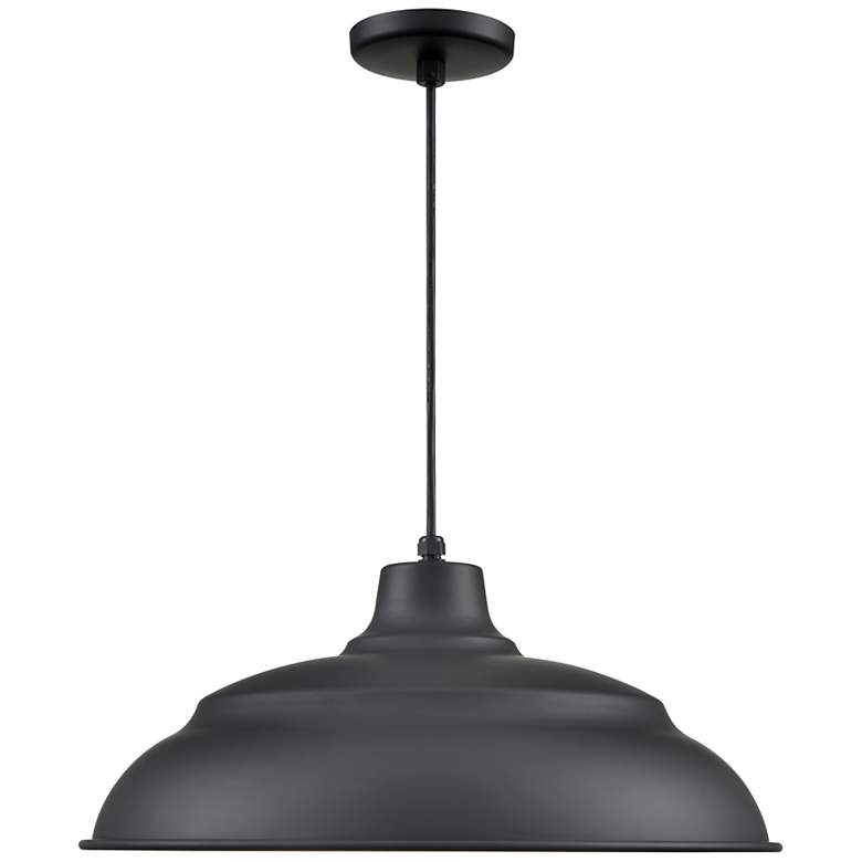 Image 2 Millennium Lighting R Series Cord Hung Aluminum Pendant in Satin Black more views