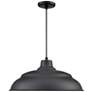 2_Millennium Lighting R Series Cord Hung Aluminum Pendant in Satin Black more views