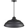 4_Millennium Lighting R Series Cord Hung Aluminum Pendant in Satin Black more views
