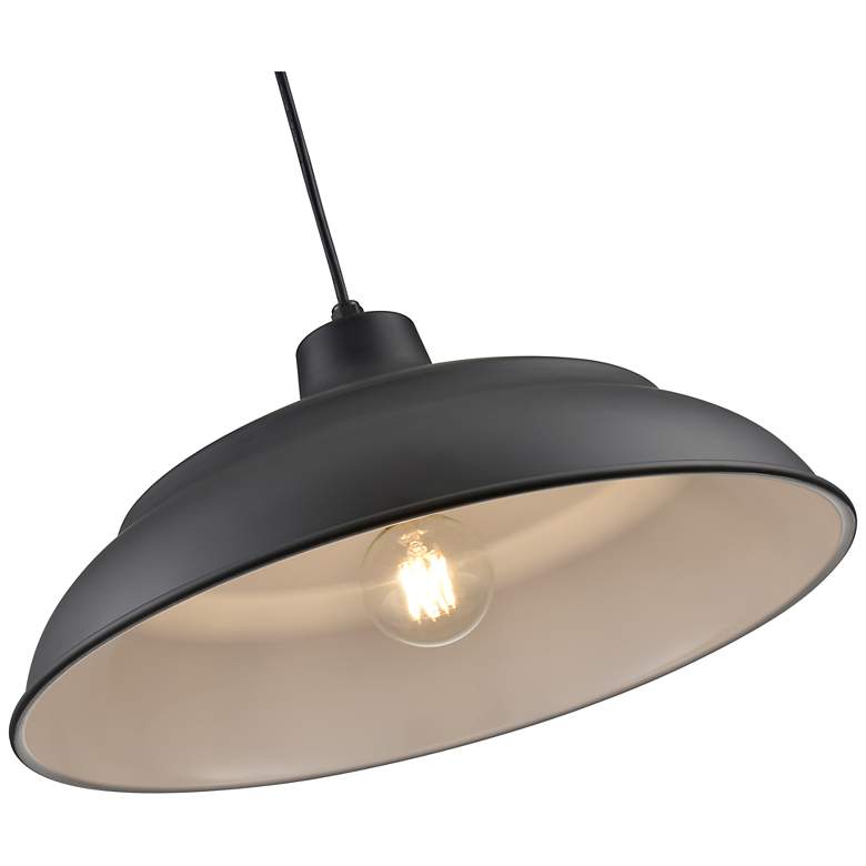 Image 5 Millennium Lighting R Series Cord Hung Aluminum Pendant in Satin Black more views