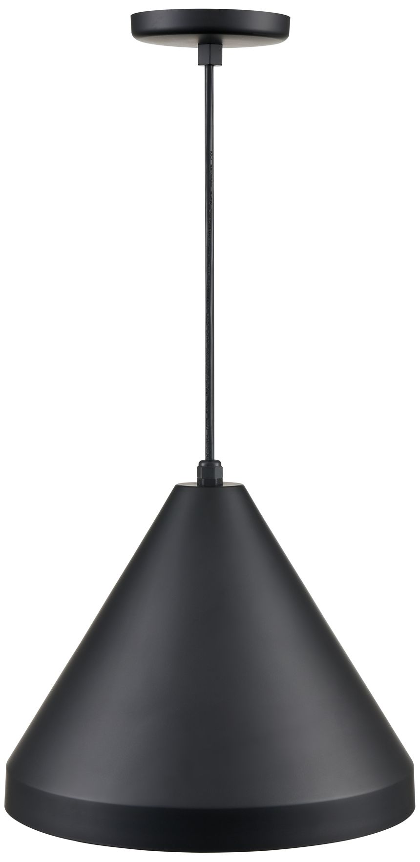 Image 4 Millennium Lighting R Series Cord Hung Cone Pendant in Satin Black more views