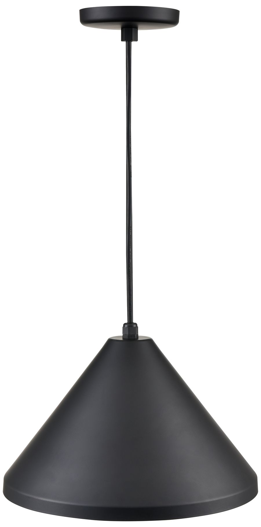 Thumbnail3 of Millennium Lighting R Series Cord Hung Wide Cone Pendant in Satin Black more views