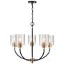 3_Millennium Lighting Renitta 5 Light Chandelier Fixture in Matte Black more views