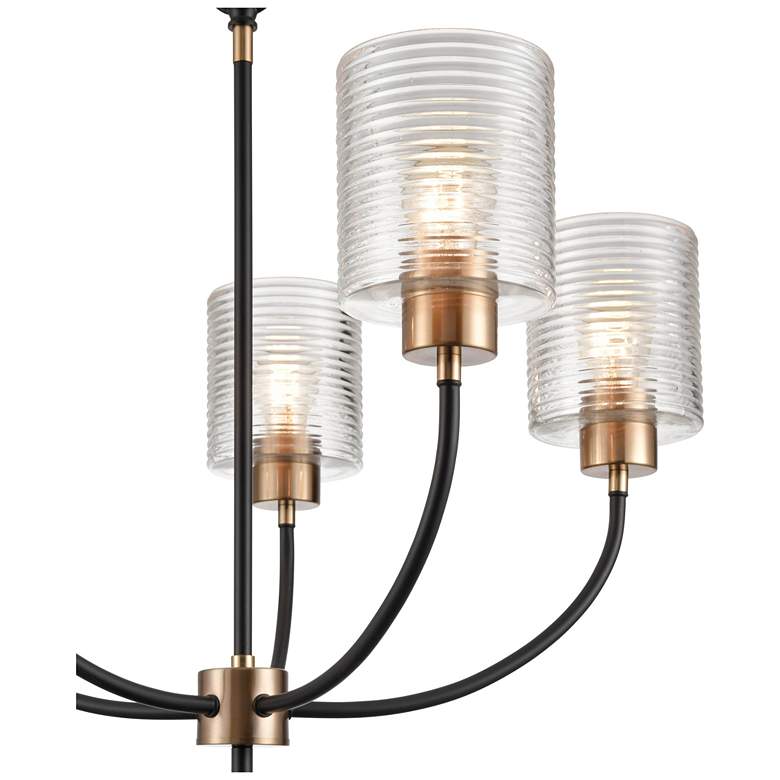 Image 4 Millennium Lighting Renitta 5 Light Chandelier Fixture in Matte Black more views