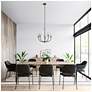 6_Millennium Lighting Renitta 5 Light Chandelier Fixture in Matte Black more views