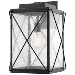 Millennium Lighting Robinson 1 Light 17.5&quot; Outdoor Wall Sconce in Blac