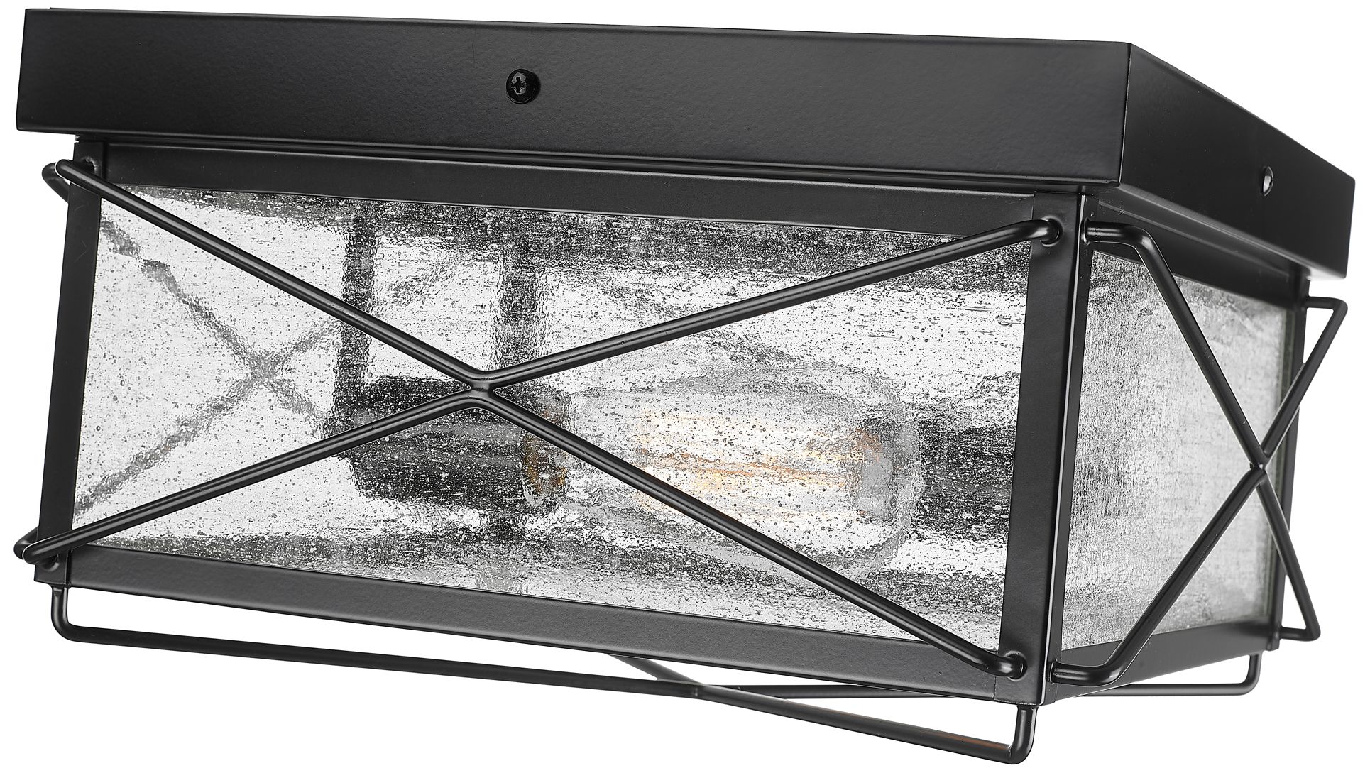 Image 5 Millennium Lighting Robinson 2 Light 7.5 inch Outdoor Flush Mount Black more views