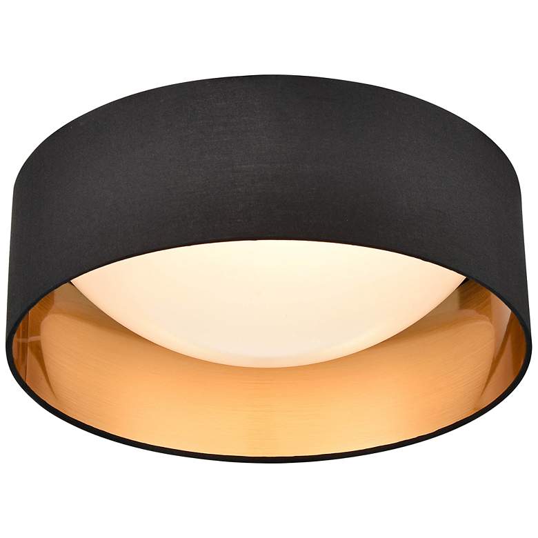 Image 3 Millennium Lighting Rosata 1 Light Flush Mount Fixture Burnished Gold