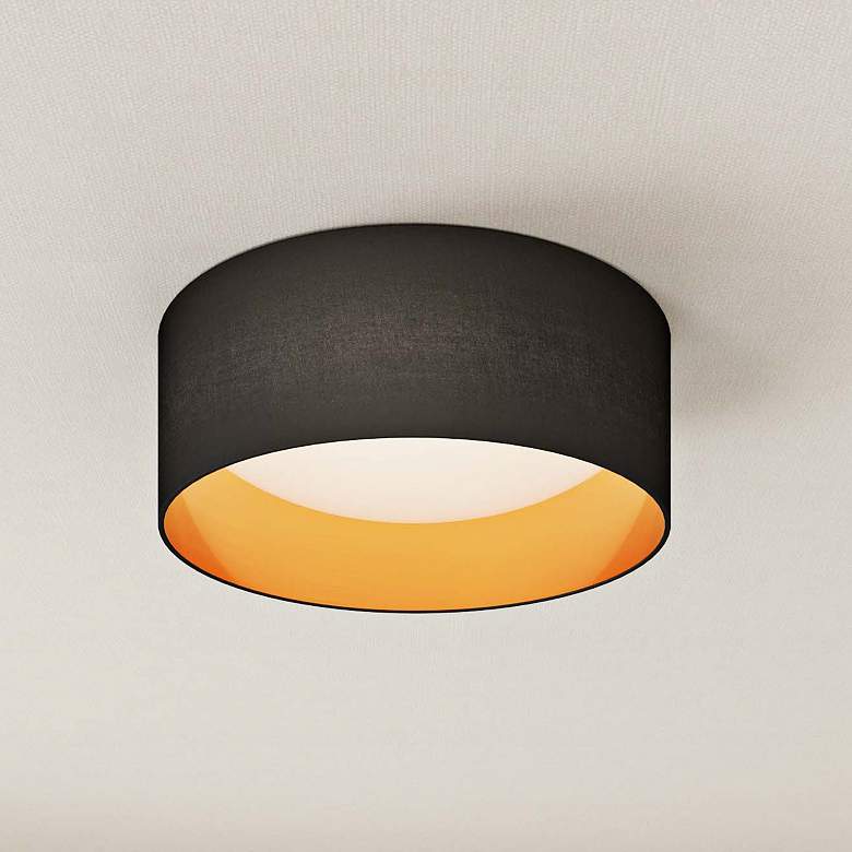 Millennium Lighting Rosata 1 Light Flush Mount Fixture Burnished Gold