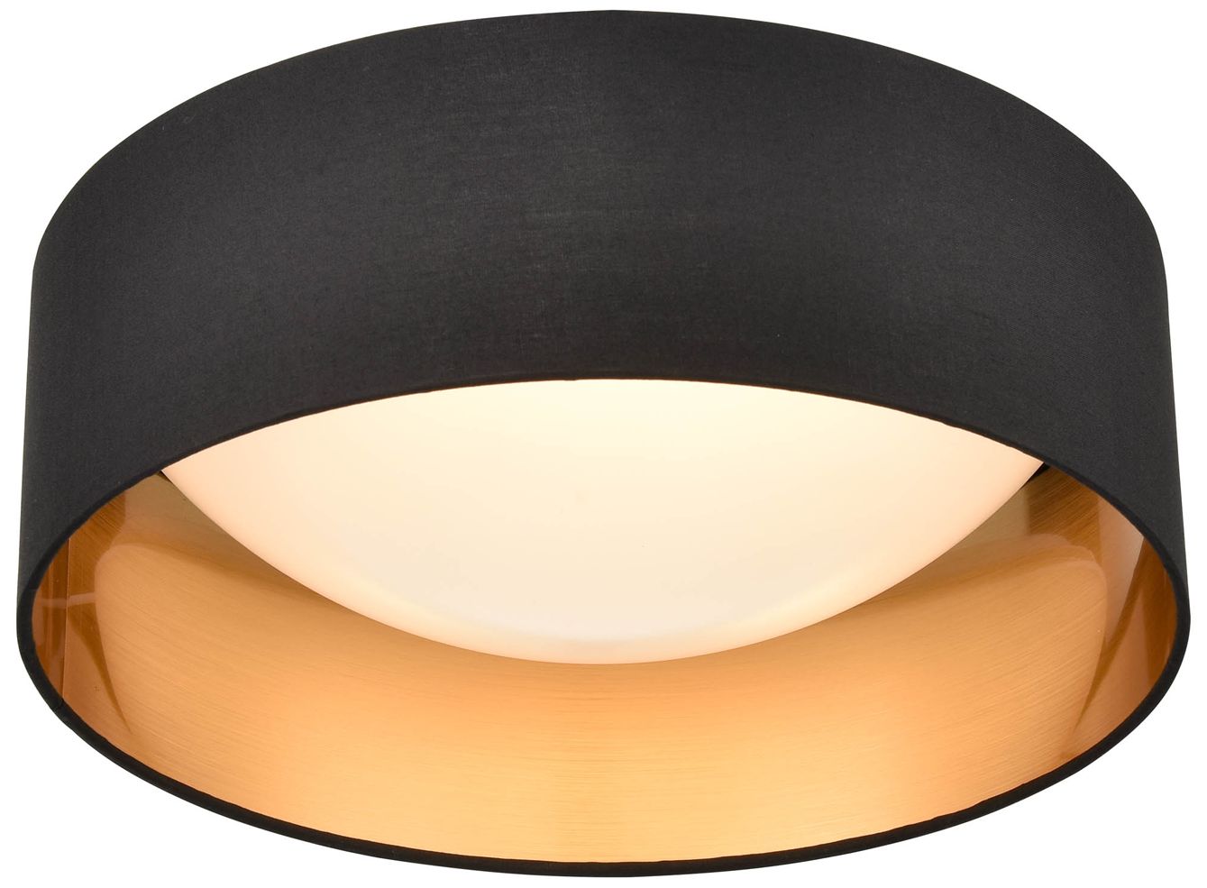 Image 3 Millennium Lighting Rosata 1 Light Integrated LED Flush Mount Black