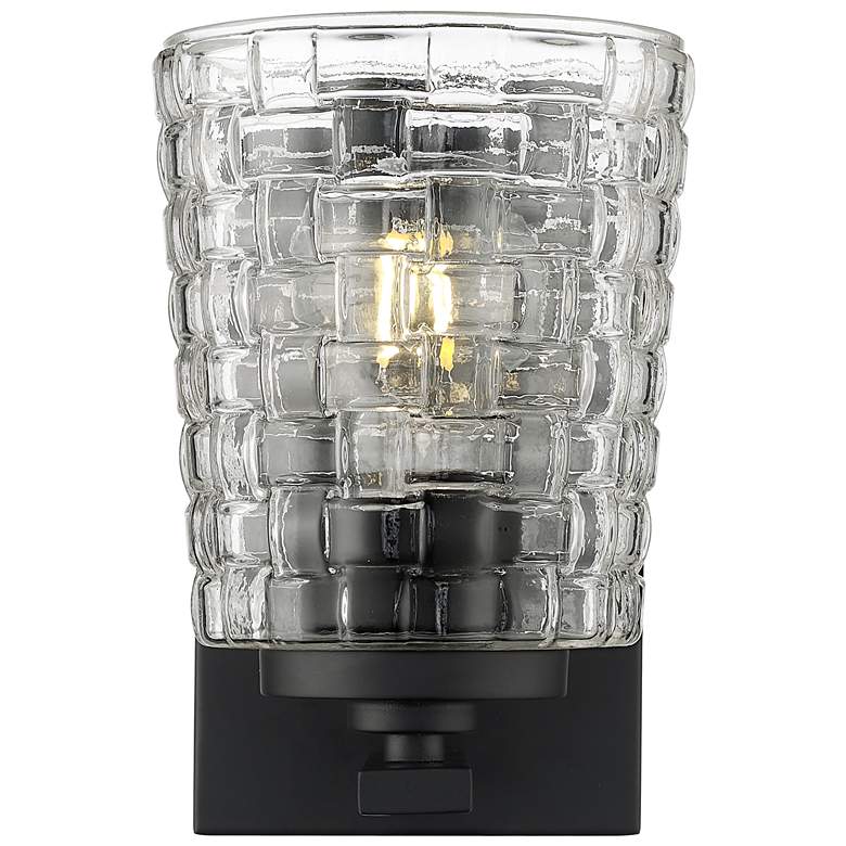 Image 1 Millennium Lighting Saben 1-Light Indoor Wall Sconce in Matte Black