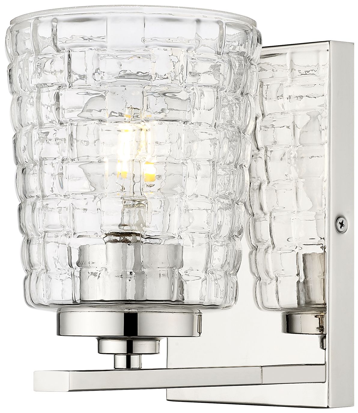 Thumbnail3 of Millennium Lighting Saben 1-Light Indoor Wall Sconce in Polished Nickel more views