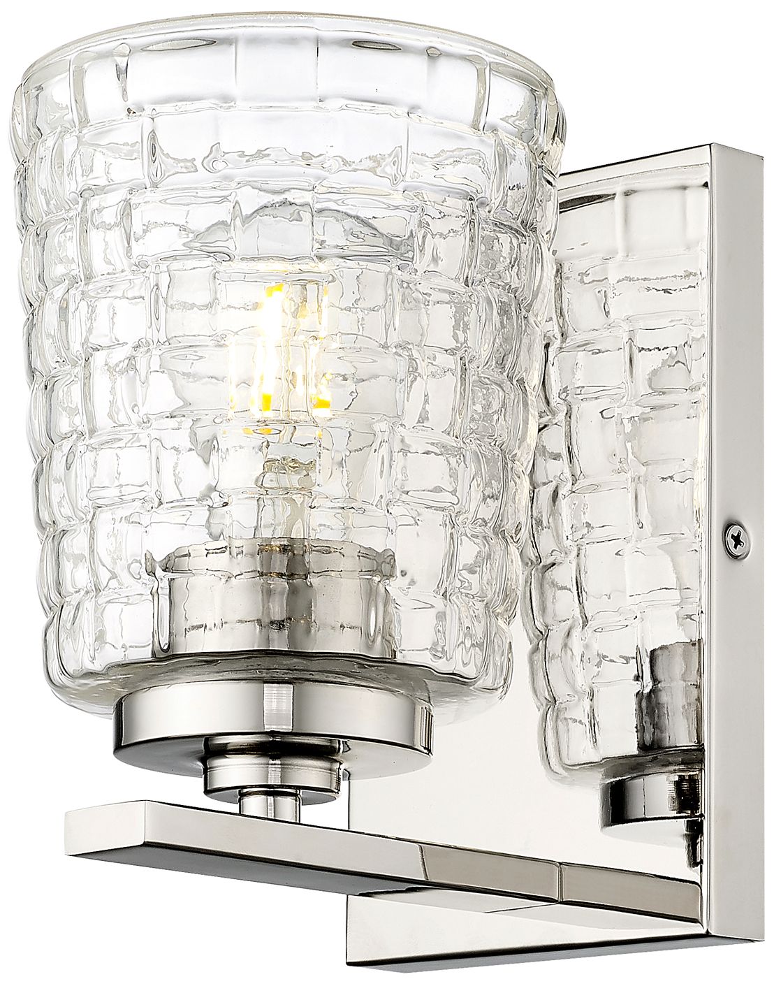Thumbnail4 of Millennium Lighting Saben 1-Light Indoor Wall Sconce in Polished Nickel more views