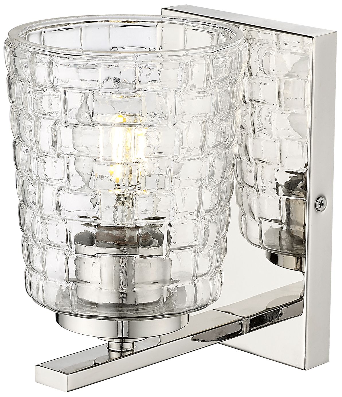 Millennium Lighting Saben 1-Light Indoor Wall Sconce in Polished Nickel