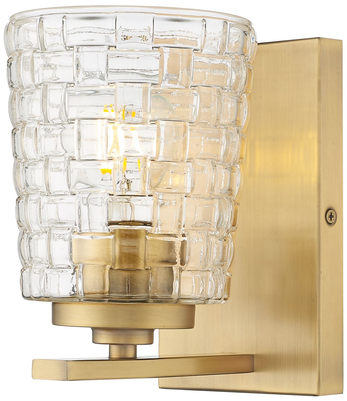 Image 3 Millennium Lighting Saben 1-Light Indoor Wall Sconce in Vintage Brass more views